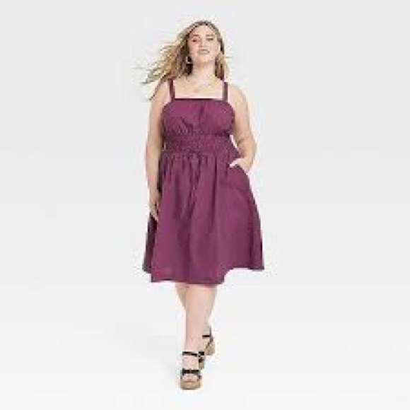 UNIVERSAL THREAD Midi Dress Purple Lightweight Perfect for Summer! - Picture 2 of 8